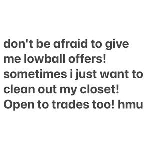 Lowball offers!